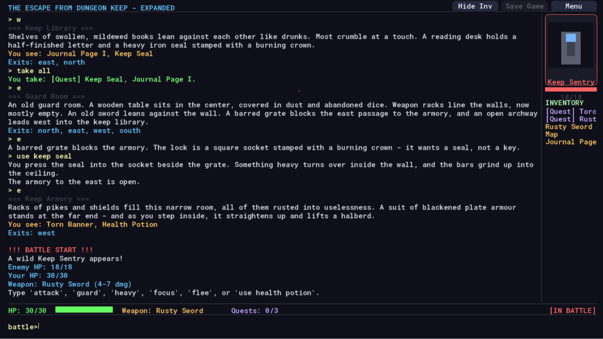 The Escape From Dungeon Keep screenshot 2