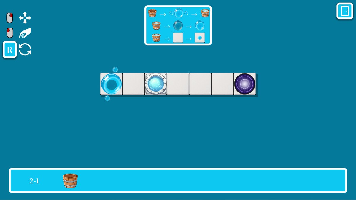 Water Spirit Escape screenshot — cozy puzzle platformer with cute droplet character
