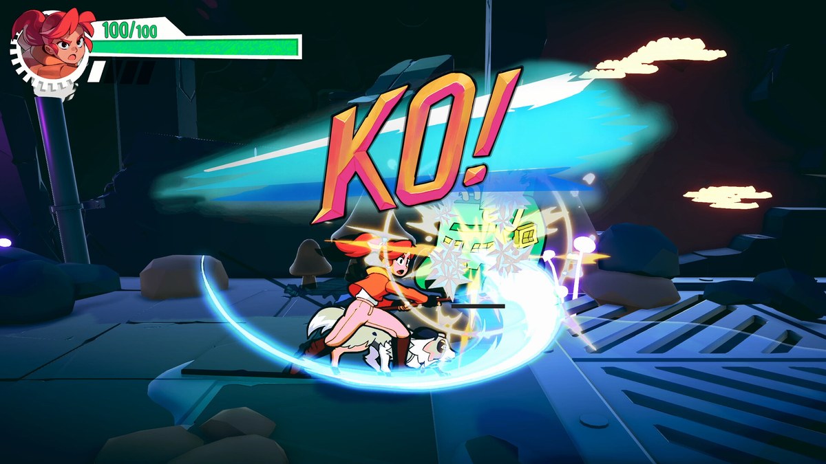 Signy and Mino gameplay screenshot — tag-team combo RPG with hand-drawn art by AN Productions