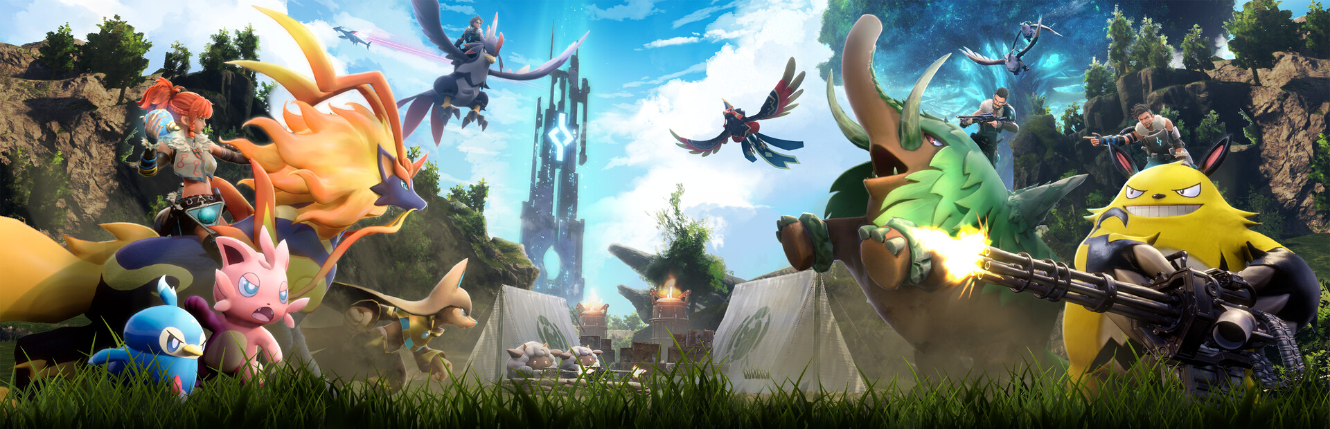 Palworld 1.0 Steam library hero art