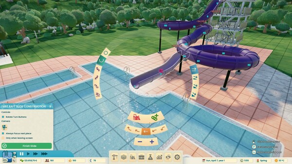 Aquapark Tycoon trailer preview from Steam