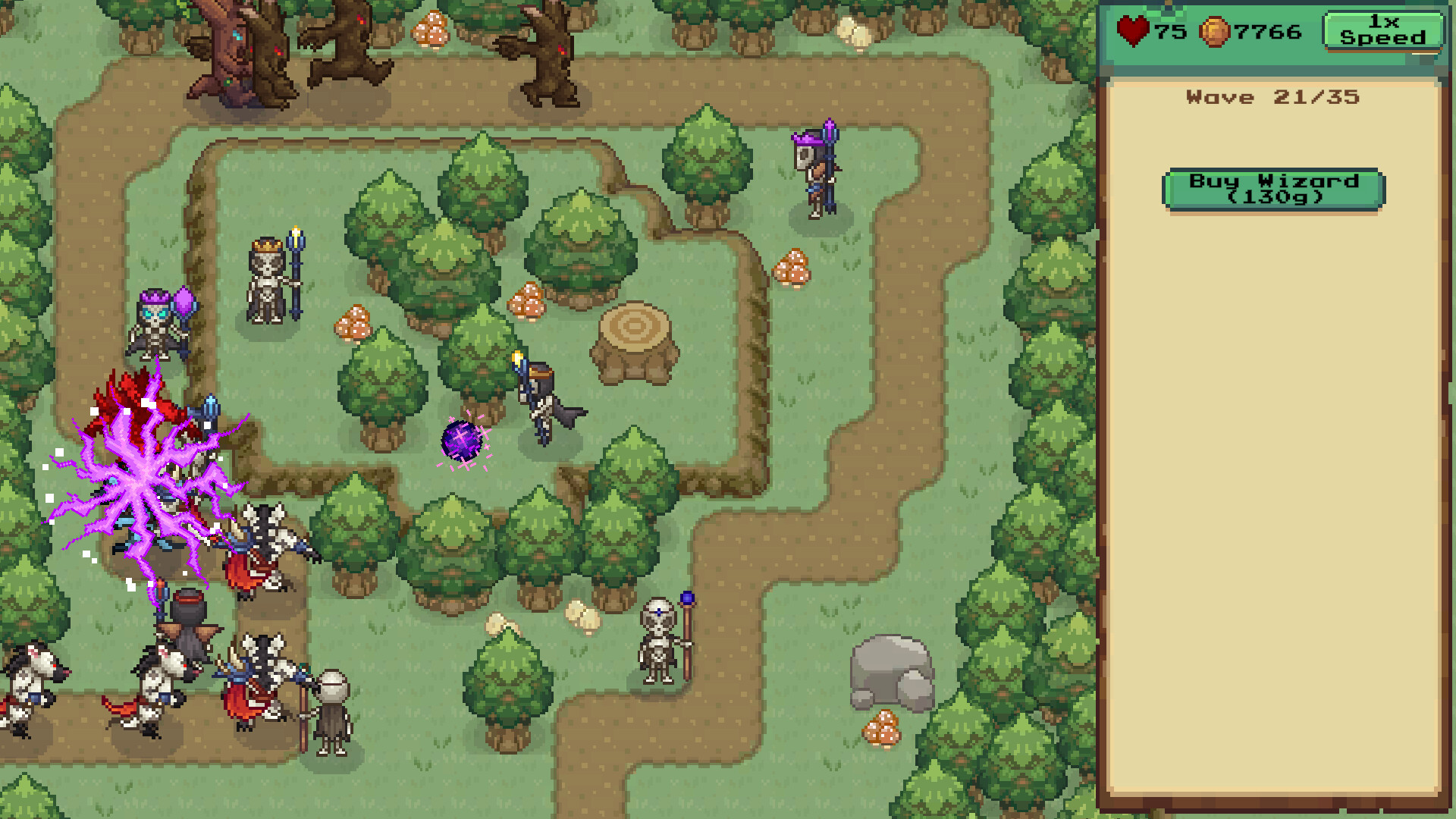 Skelemancer TD in-game screenshot 1