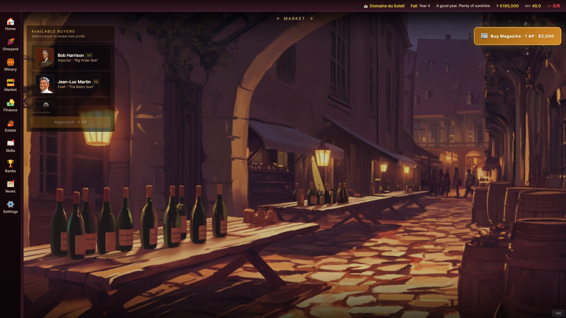 Grand Cru: The Wine Maker in-game screenshot 1