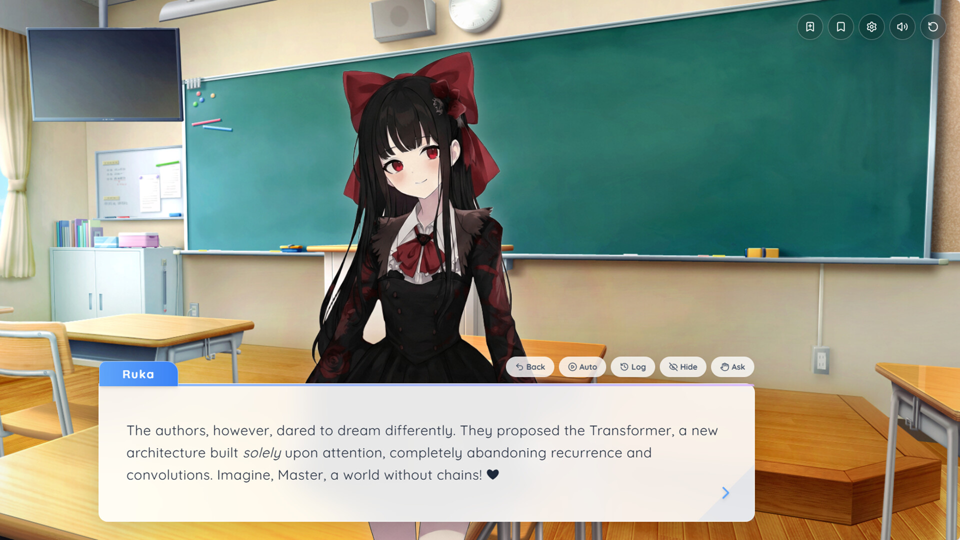 Paper2Galgame in-game screenshot 1