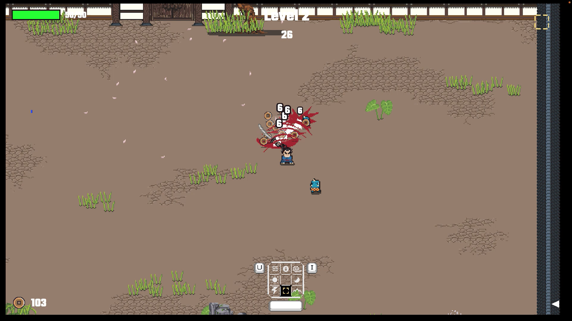 Samurai beat demons in-game screenshot 1