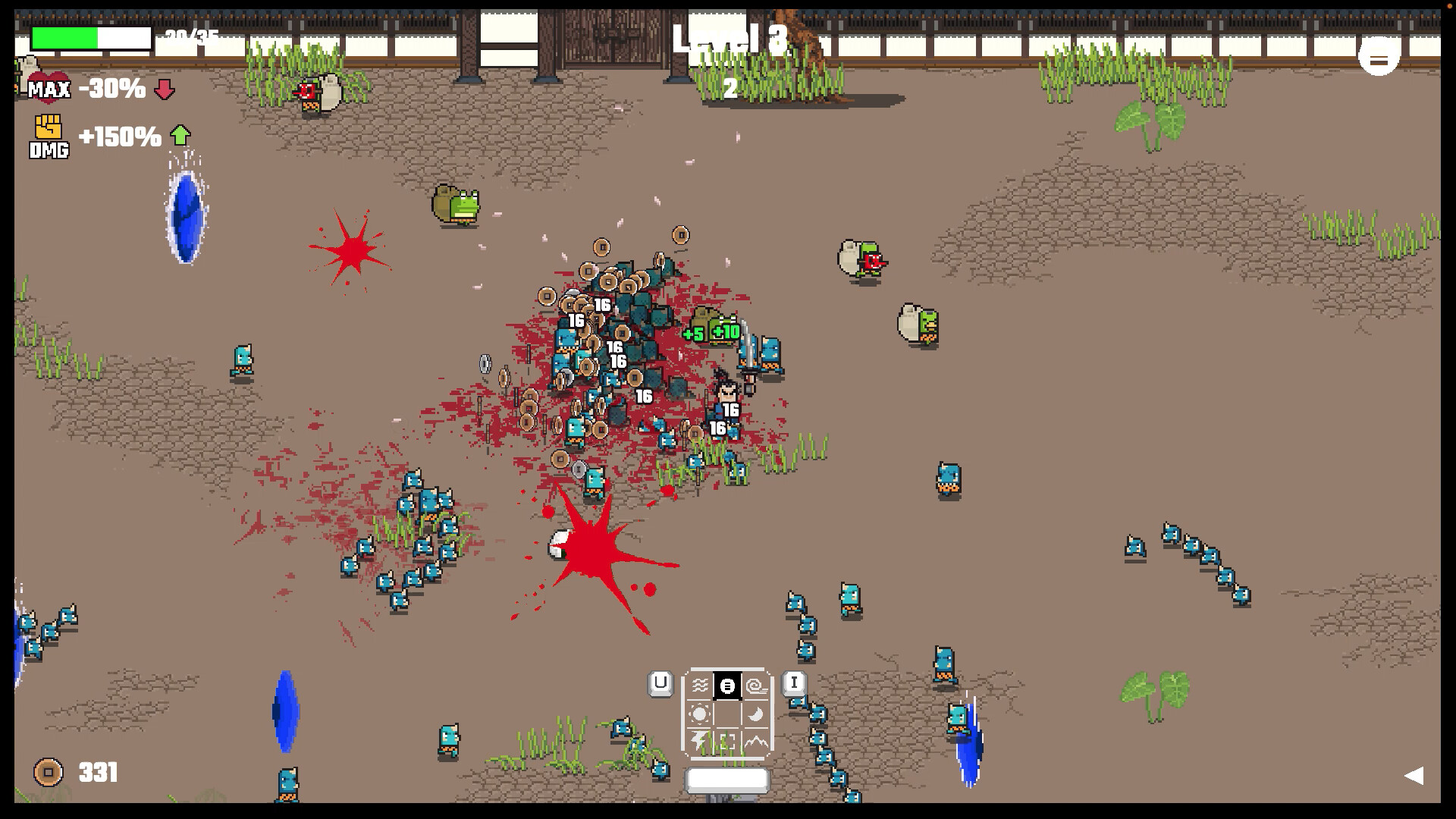 Samurai beat demons in-game screenshot 2