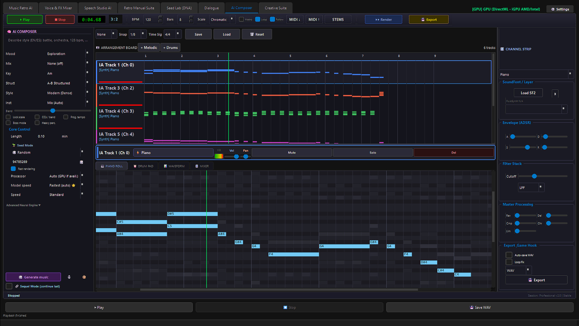NeuralBeat Studio screenshot 2